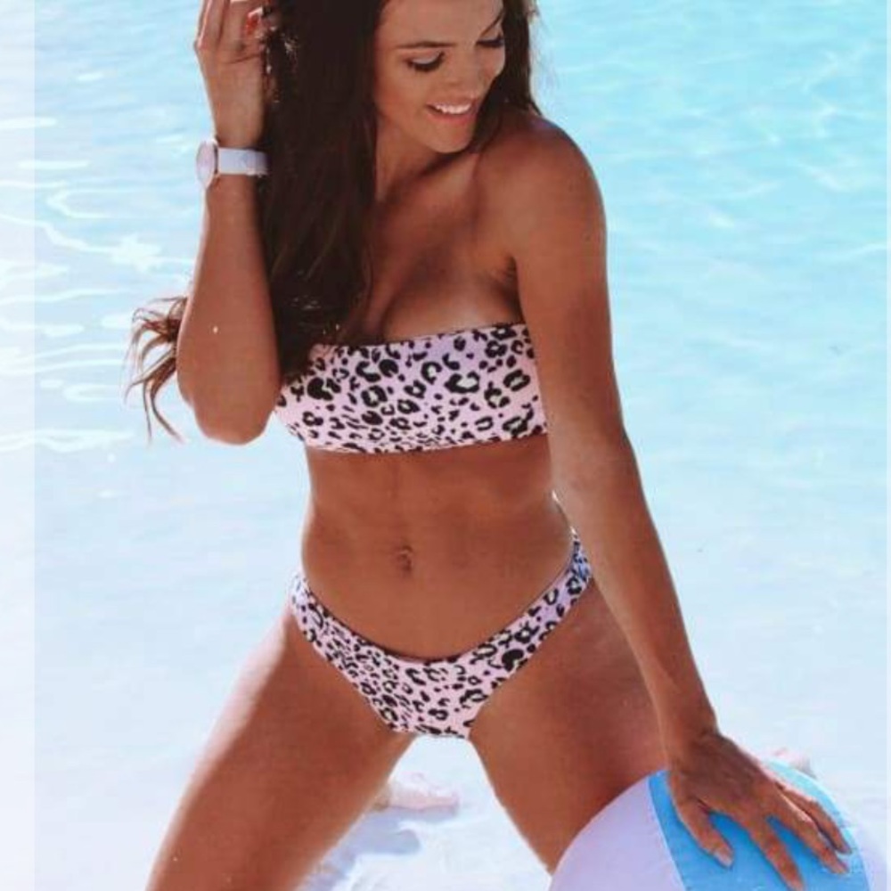 Maldives Pink Leopard Bikini M